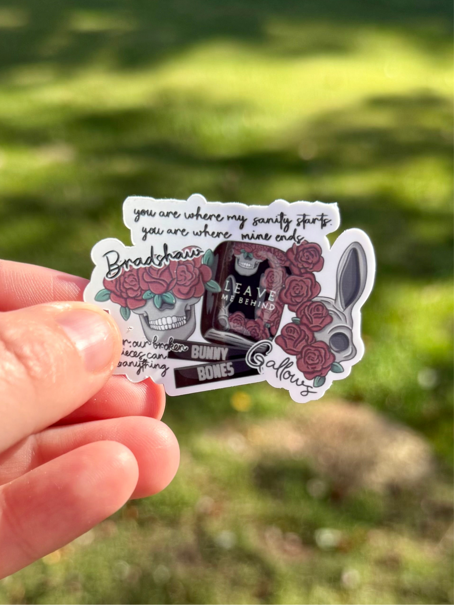 Leave Me Collage Sticker