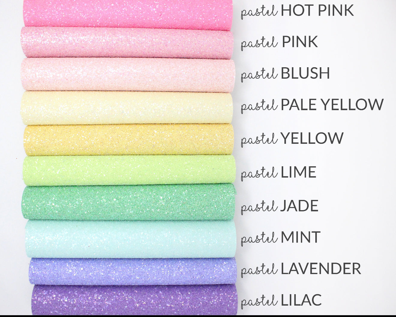 Pastel Faux Leather Medium Bow - 4”