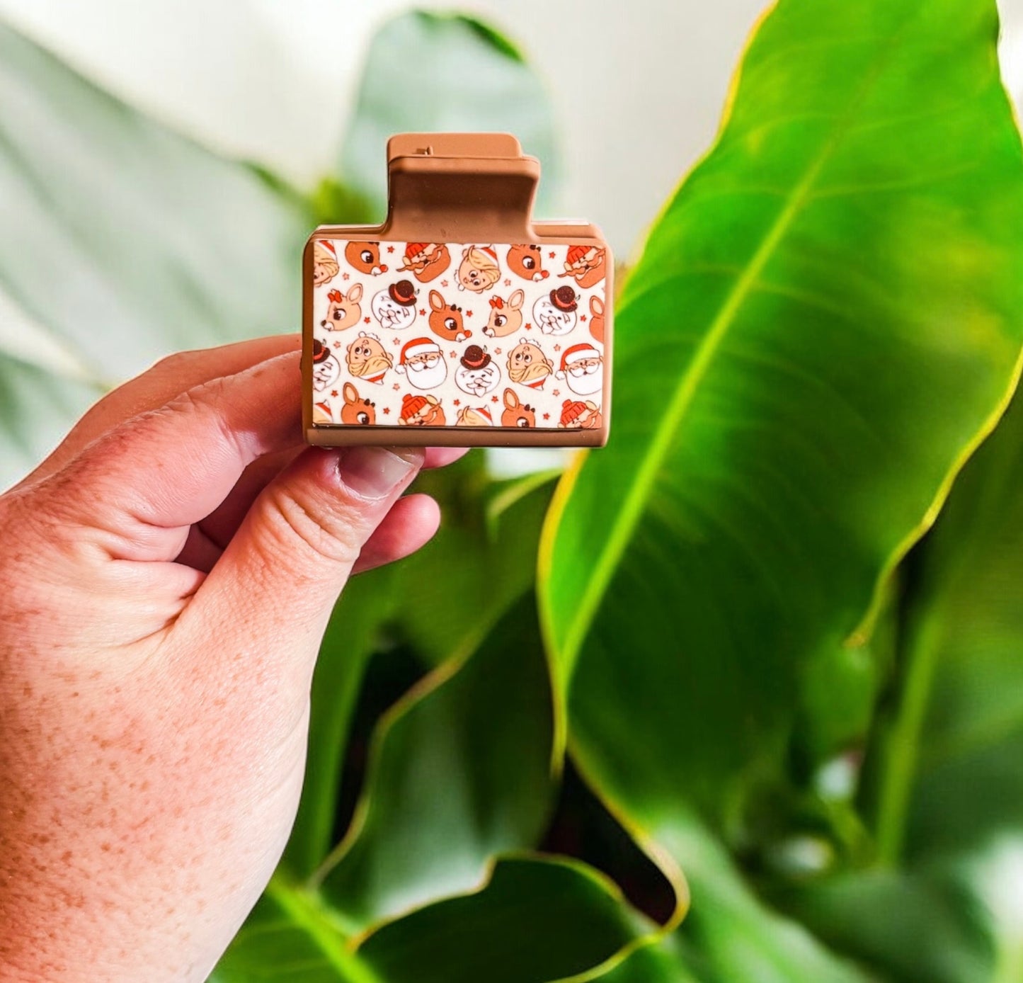 2” Christmas Friends Claw Clip