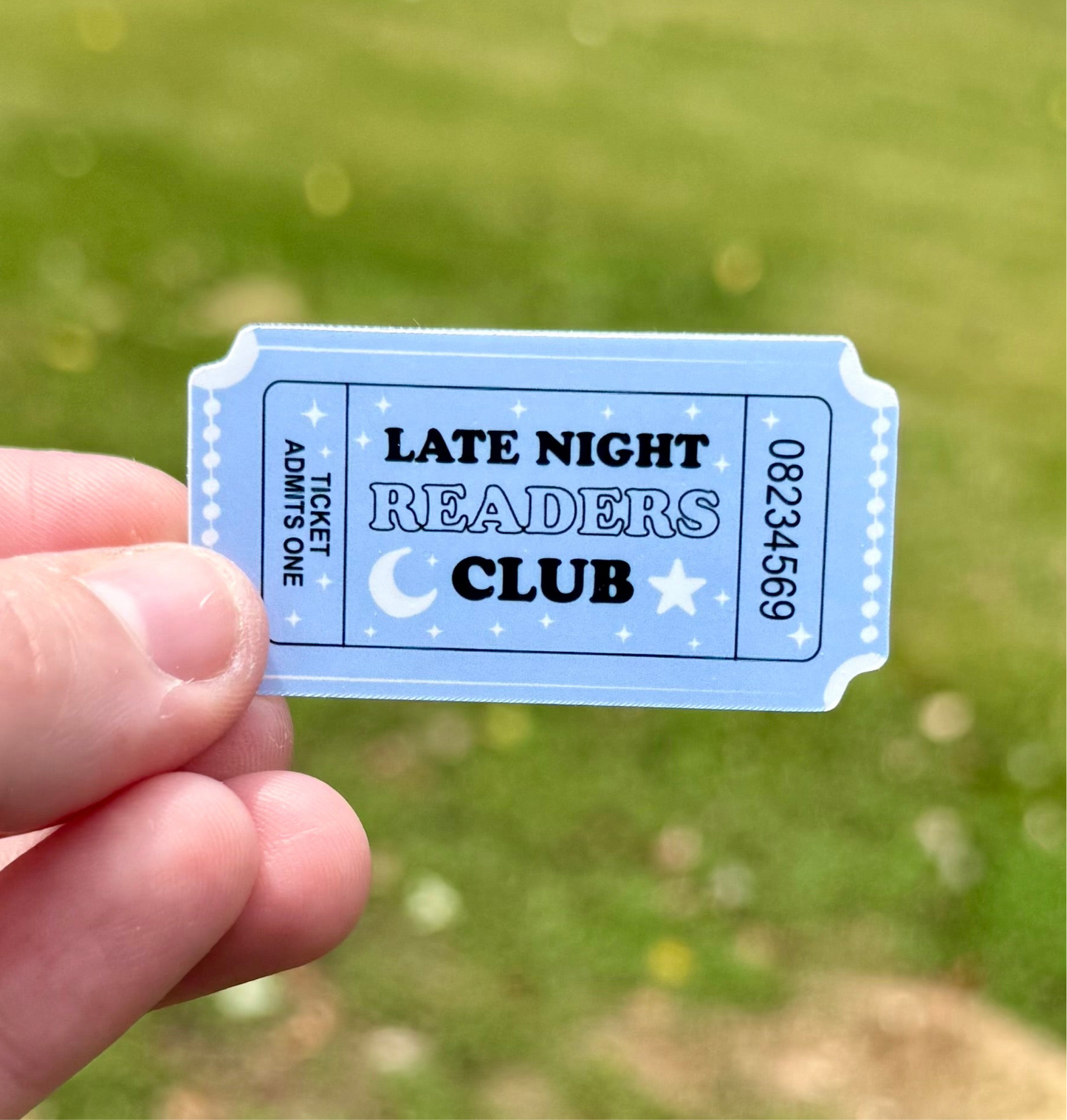 Late Night Readers Club Sticker