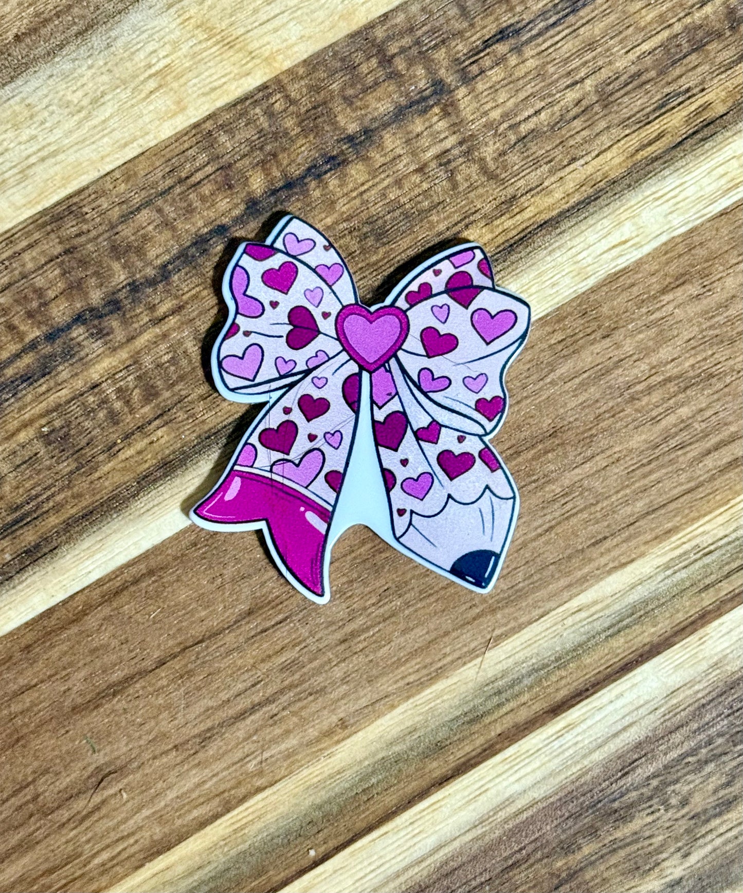 Hearts Pencil Bow