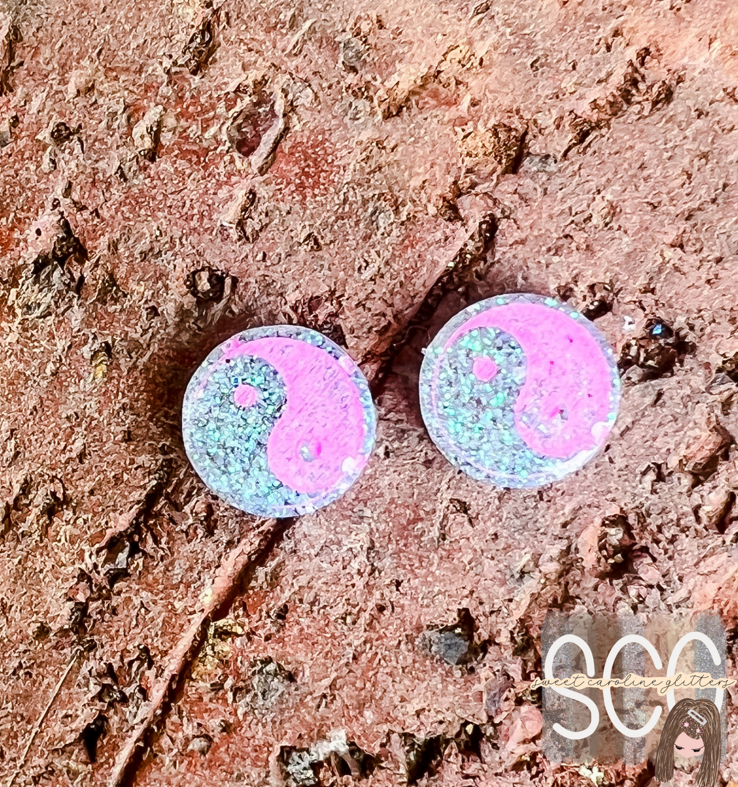Ying Yang Studs