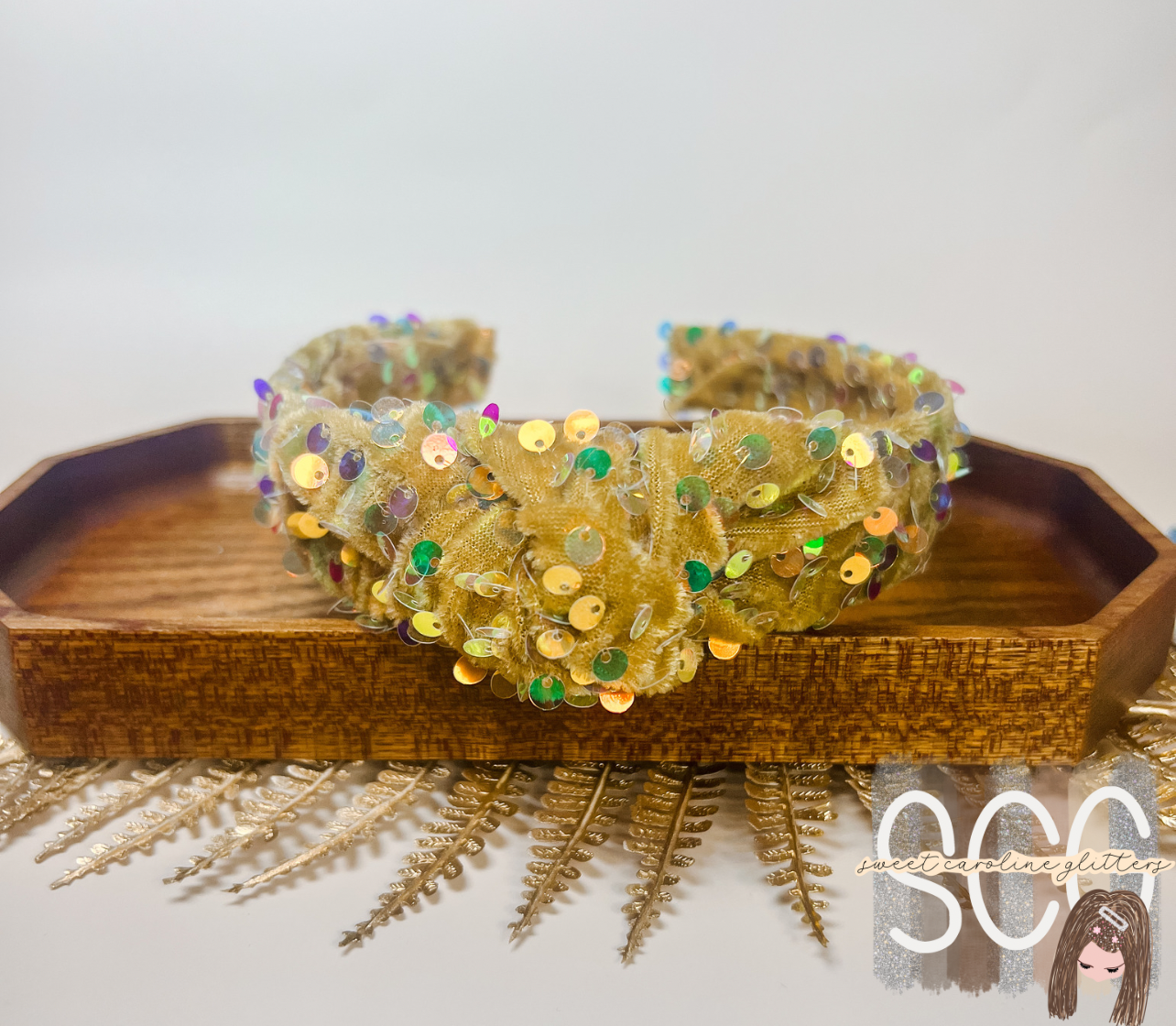 Gold Sequin Headband
