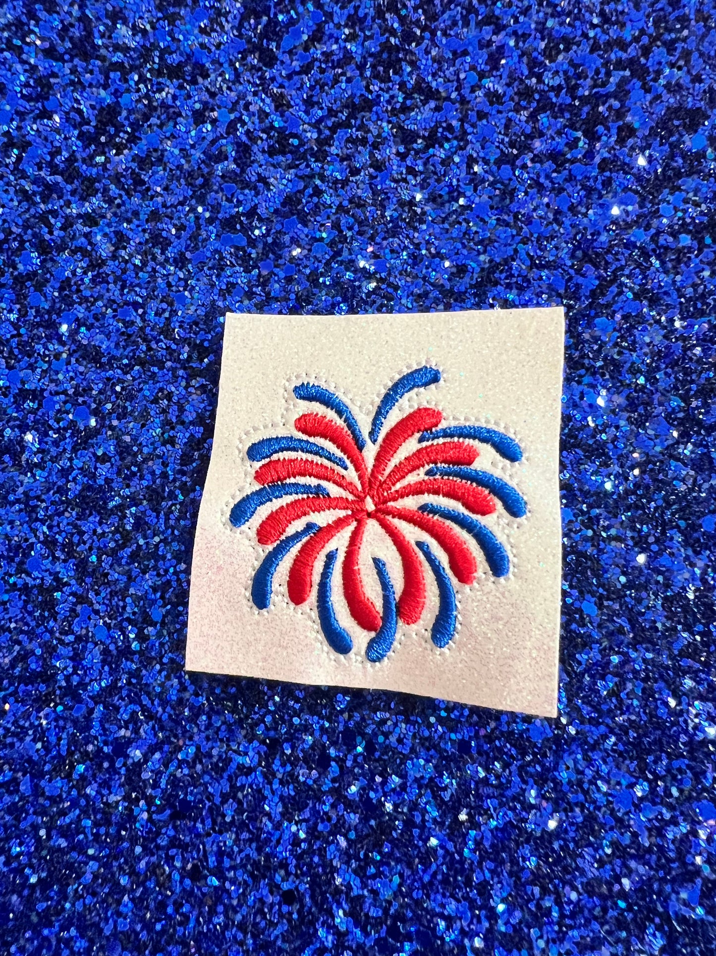 Firework Purse with Fringe and Feltie