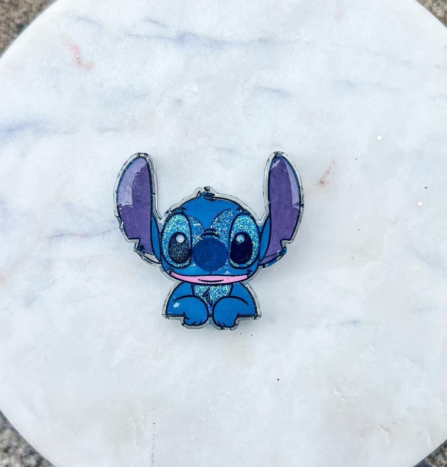 Blue Alien Hair Clip