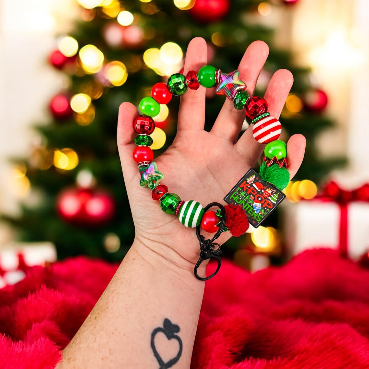 Kpop Christmas Wristlet