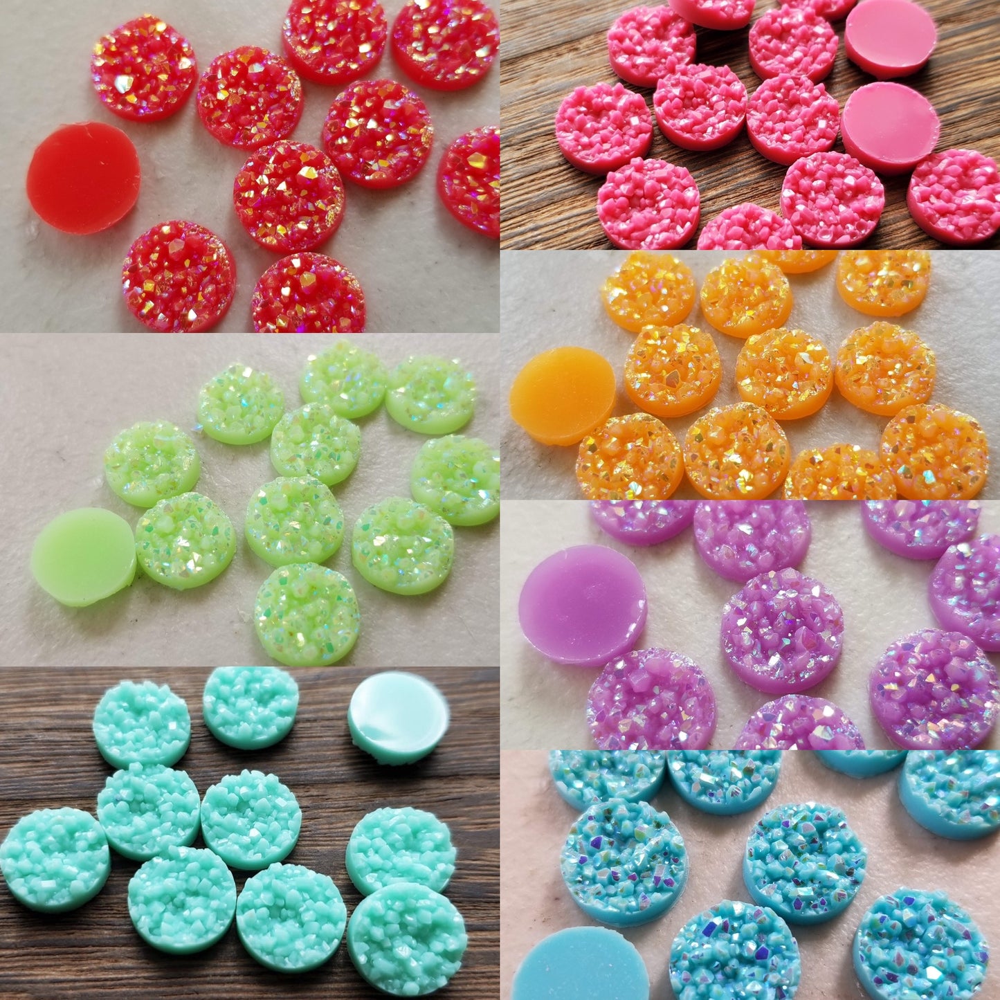 Pastel Druzy Earrings