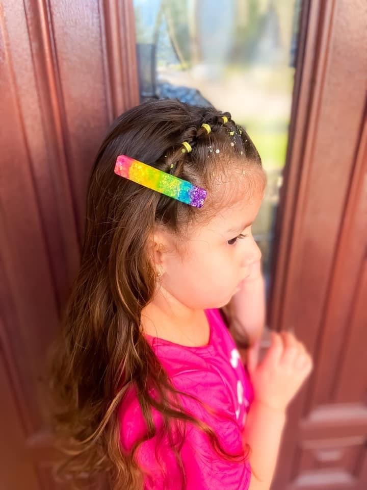 Rainbow Hair Clip