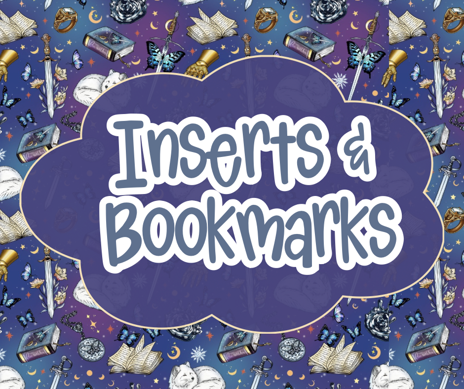 Kindle/iPad Inserts + Bookmarks