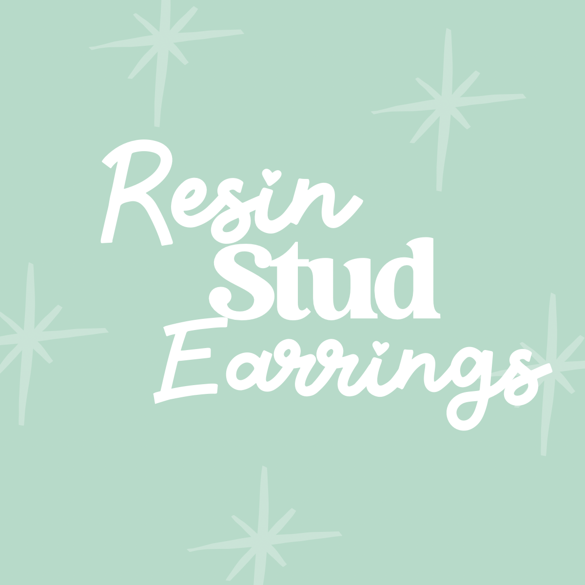 Resin Stud Earrings