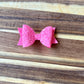 3” Pink Glitter Bow