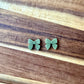 Olive Bow Studs