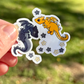 Floral Dragons Sticker