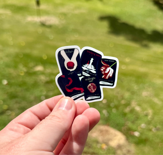 Sparkling Vampire Books Sticker