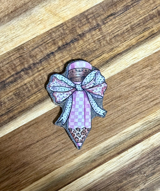 Pink Plaid Pencil