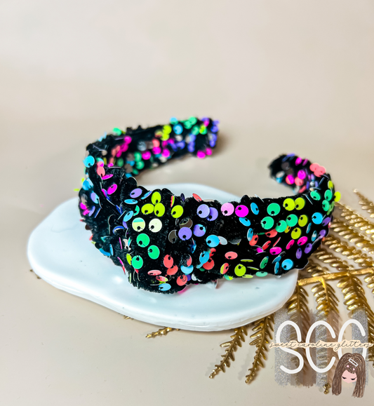 Rainbow Sequin Headband