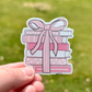 Pink Book Stack Sticker