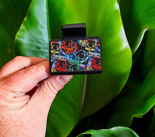 2” Masked Boys Claw Clip