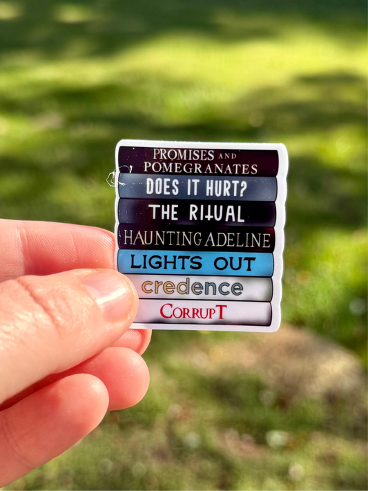 Dark Romance Book Collage Sticker