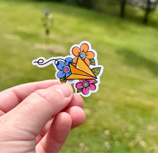 Paper Plane Sticker
