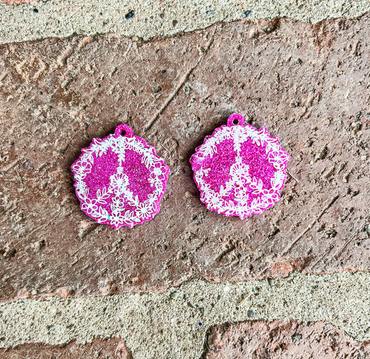 Peace Floral Earrings