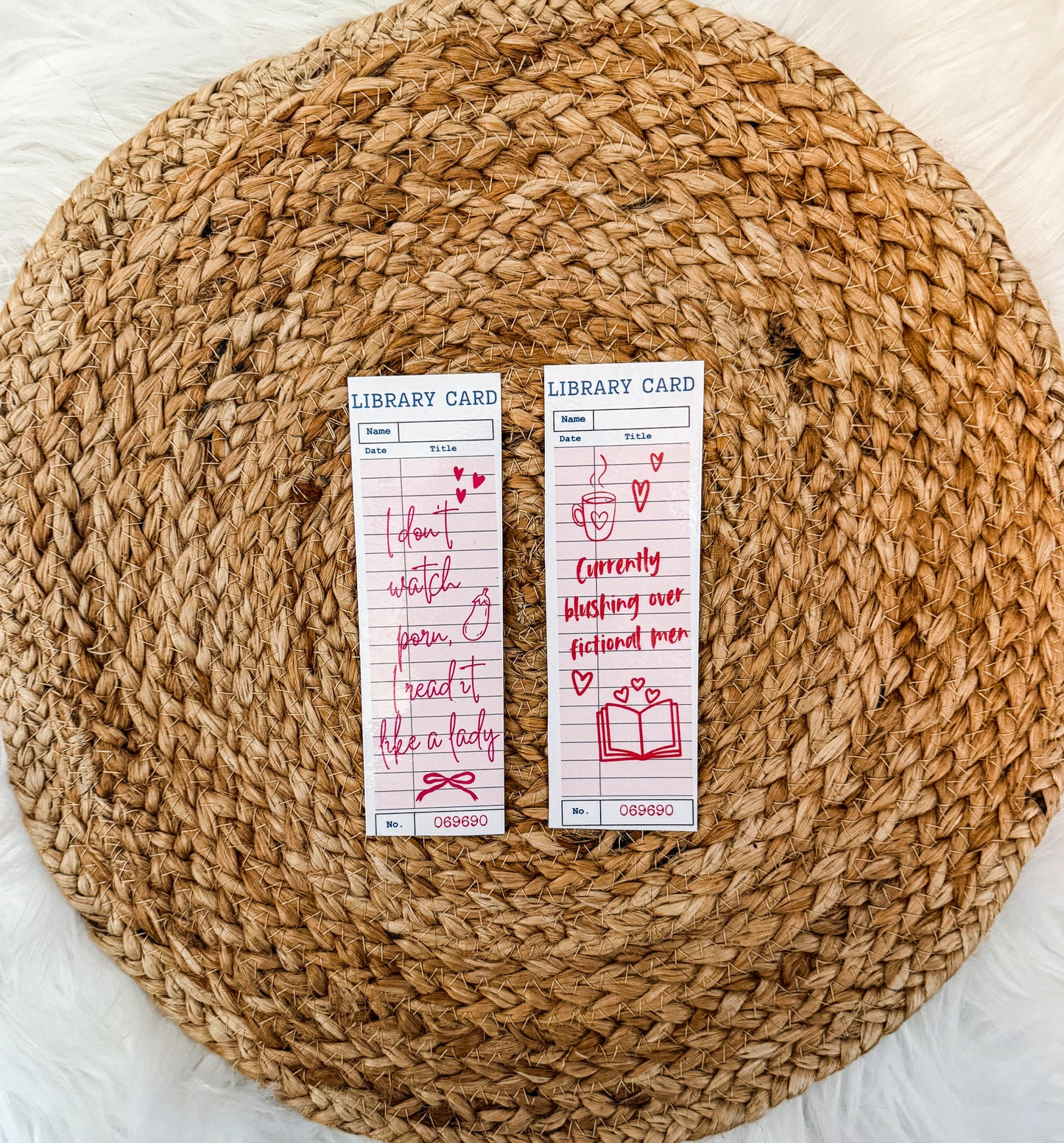 Library Card Bookmarks