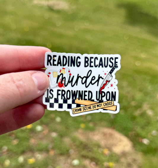 Reading Because…Sticker