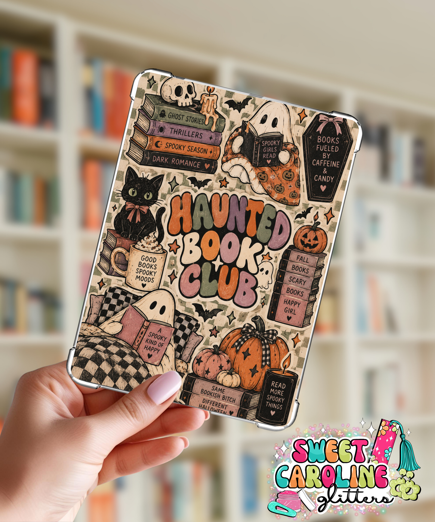 Colorful Haunted Book Club Insert