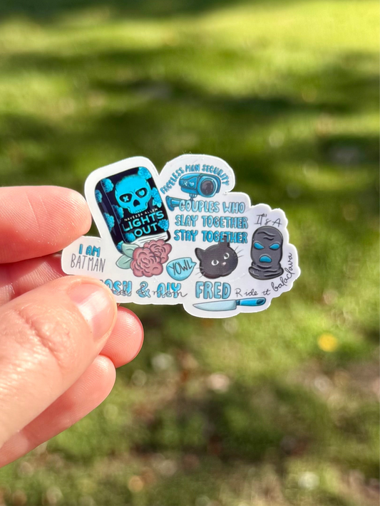 LO Batman Collage Sticker