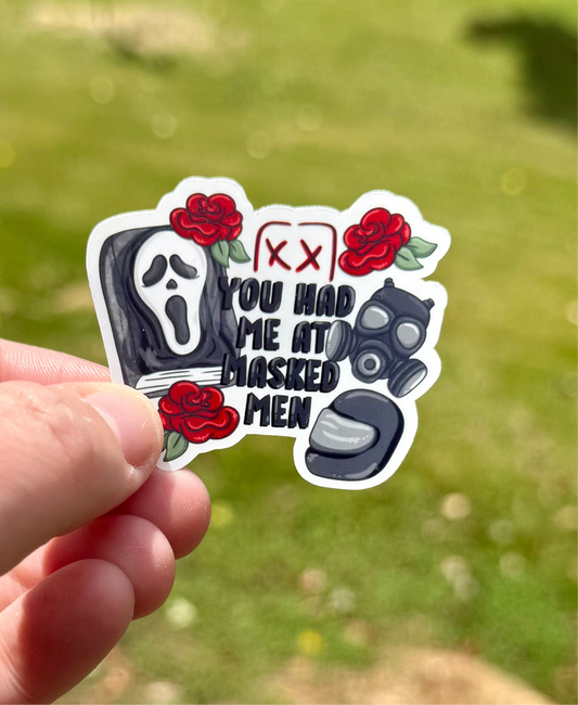 Masked Men Sticker