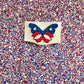 Butterfly Purse with Fringe and Feltie
