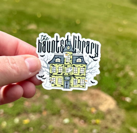 Haunted Library Sticker