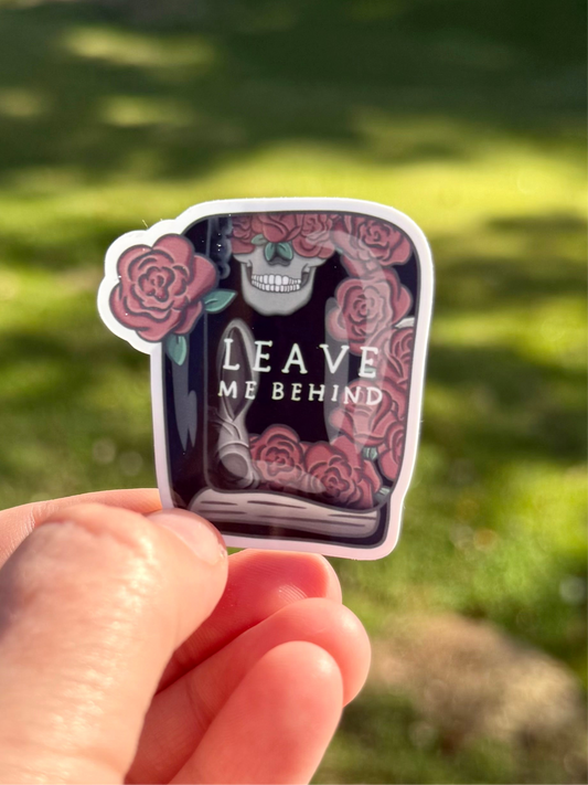 Leave Me Book Sticker