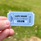 Late Night Readers Club Sticker