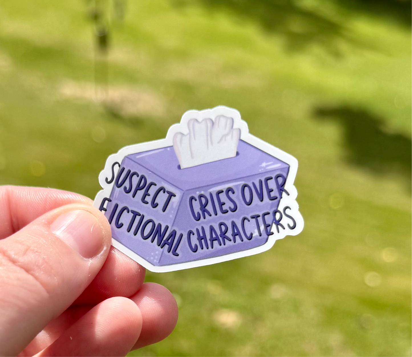 Suspect Cries Sticker