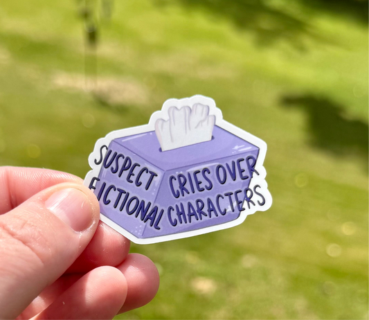 Suspect Cries Sticker