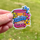Caffeinate Educate Sticker