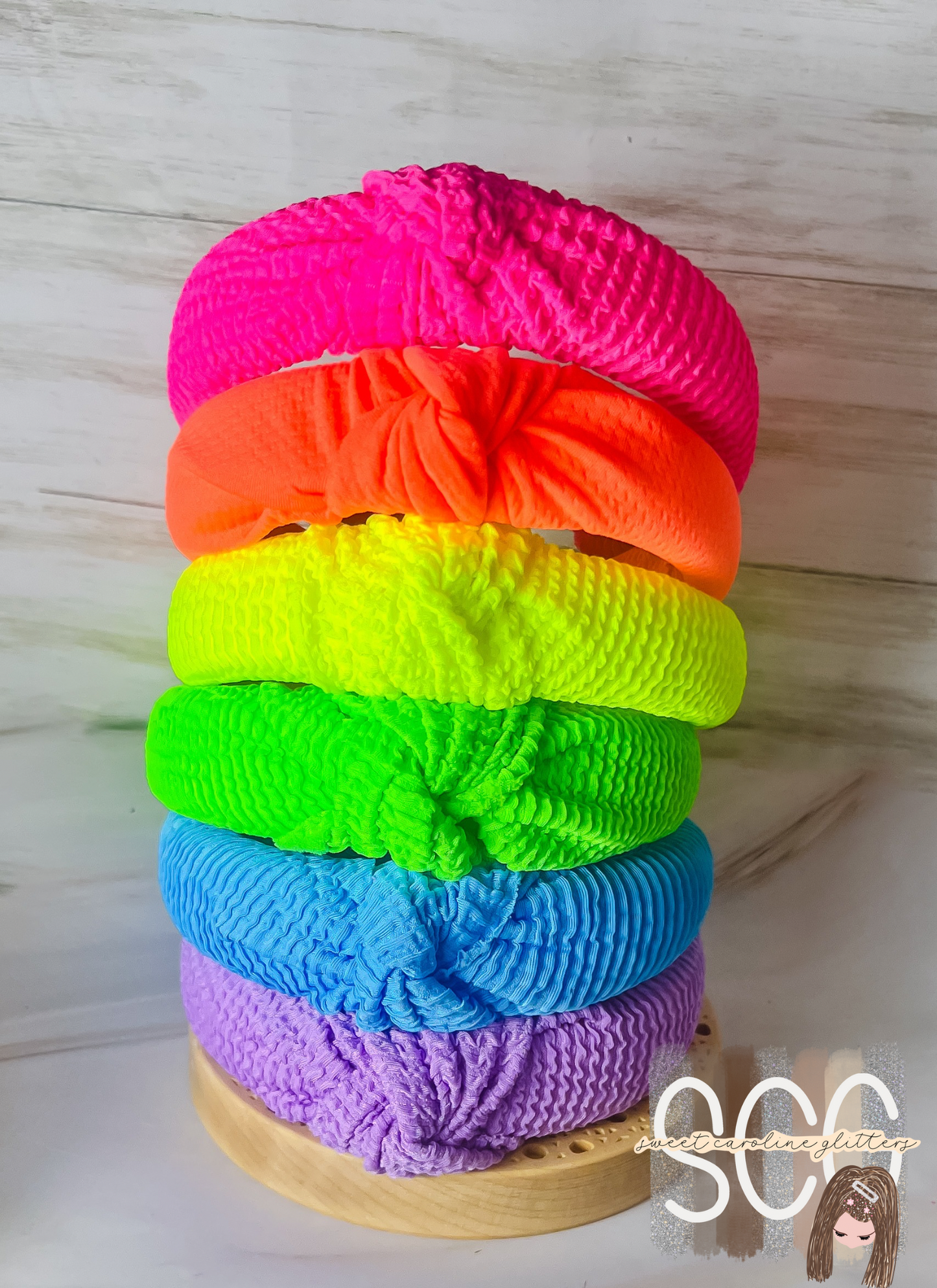 Neon Waved Headbands