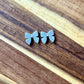 Silver Bow Studs