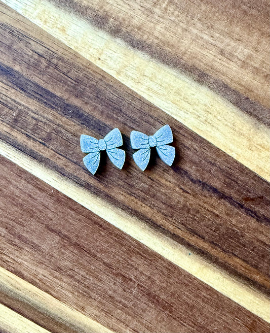 Silver Bow Studs
