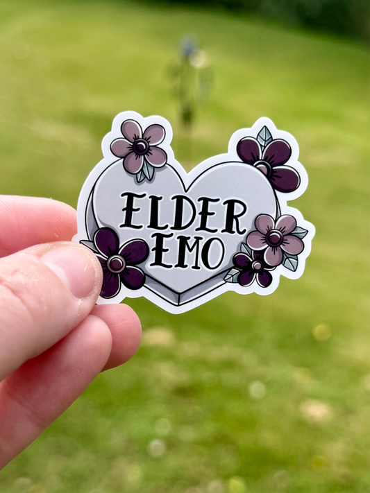 Elder Emo Sticker