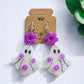 Floral Ghost Dangles