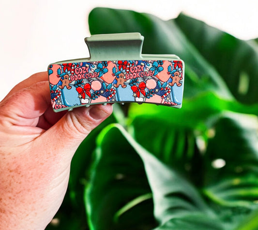 3” Cozy Book Club Claw Clip