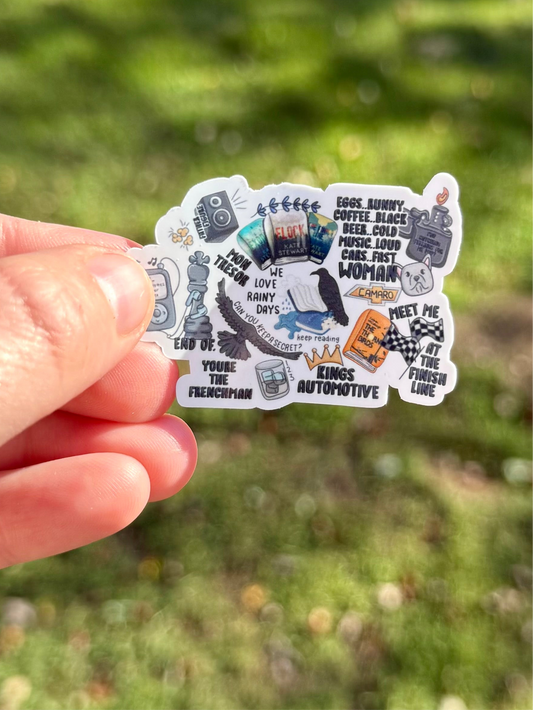 Ravens Collage Sticker
