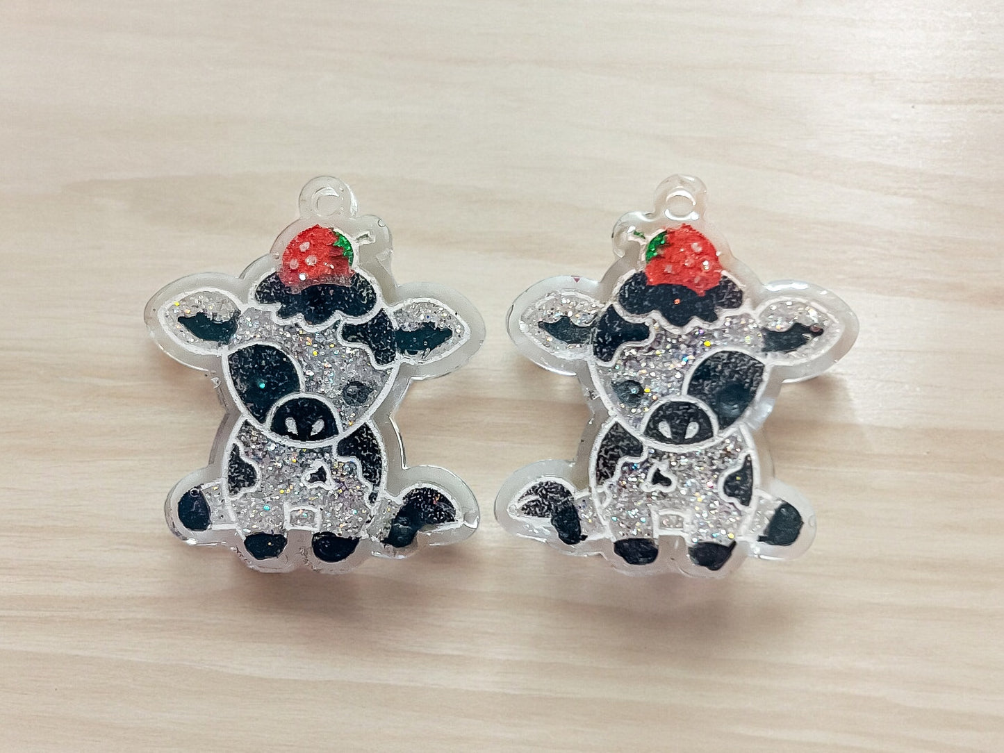 Strawberry Cow Dangles