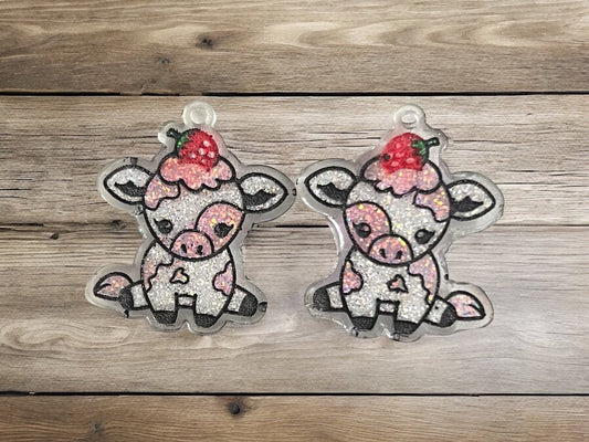 Strawberry Cow Dangles